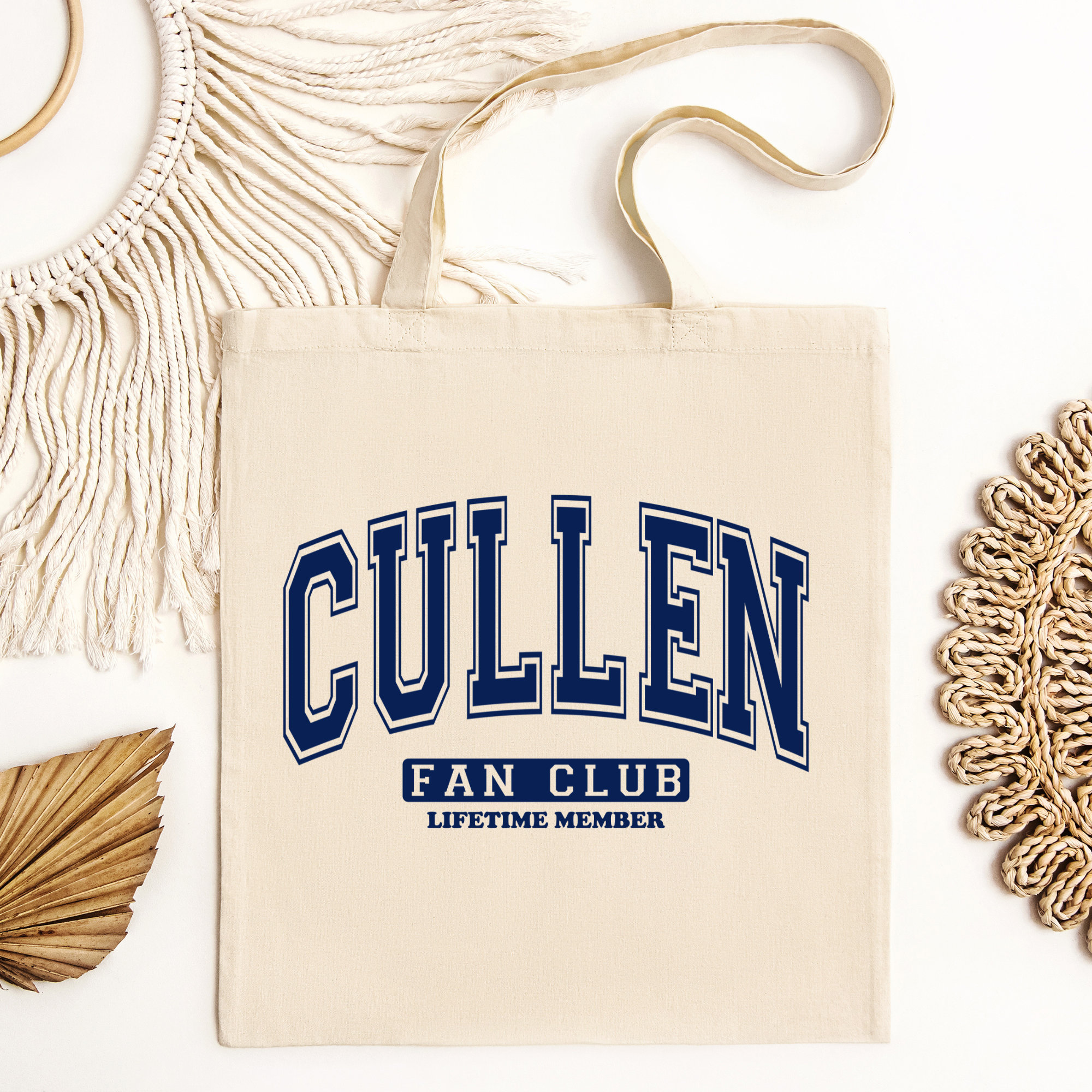 MADE TO ORDER - Cullen Fanclub Lifetime Member Tote Bag