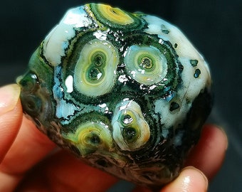 Rare Gobi Eye Agate Stone: Natural Inner Mongolia Healing Crystal