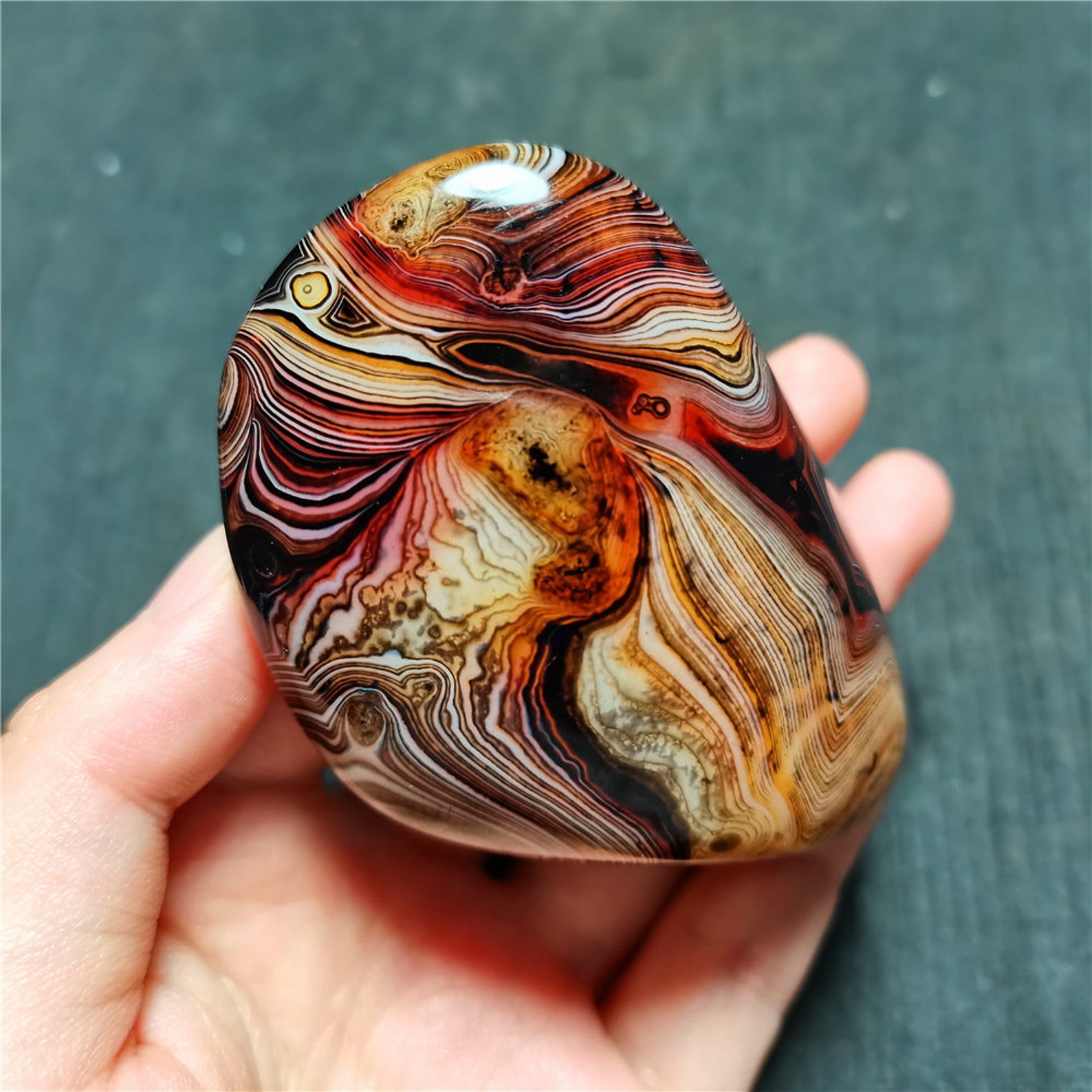 TOP Beatiful Polished Silk Banded Agate Crystal From Etsy