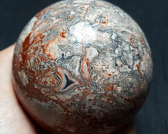 RARE  Natural Mexican Crazy Lace Agate Crystal Sphere Ball  /Healing Agate/Healing stone/ Energy