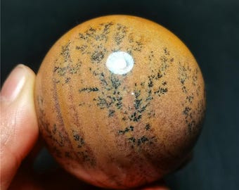 Natural Agate Crystal Ball: Reiki Chakra Healing Stone (55mm)