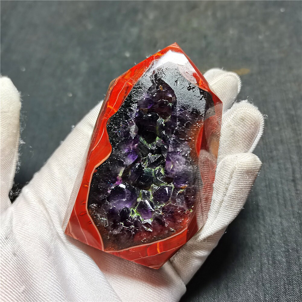 TOP Natural Warring States Red agate crystal Madagascar Etsy