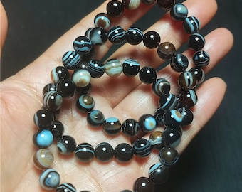 AAA Natural Gobi ágata ojos Ágata Esfera Pulsera/Piedra Aleatoria 1PC /Ágata curativa/Piedra curativa/ Energía/Regalo