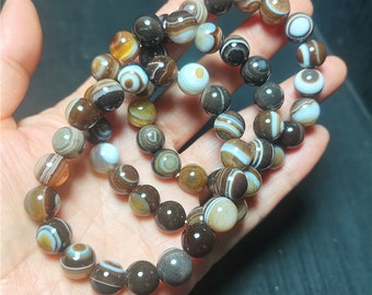 AAA Natural Gobi ágata ojos Ágata Esfera Pulsera/Piedra Aleatoria 1PC /Ágata curativa/Piedra curativa/ Energía/Regalo