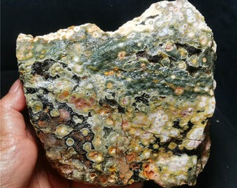 Natural Ocean Jasper Specimen: 8th Vein Reiki Healing Crystal