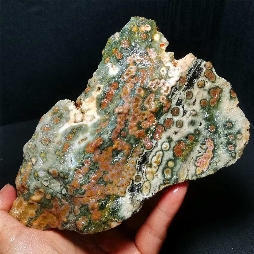 Natural Ocean Jasper Crystal Specimen: 8th Vein Reiki Stone - Etsy