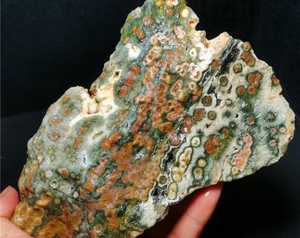 Natural Ocean Jasper Crystal Specimen: 8th Vein Reiki Stone