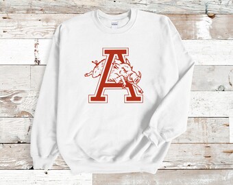 arkansas razorbacks crewneck sweatshirt