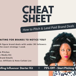 Influencer Starter Kit, Marken-E-Mail-Liste, Media Kit-Vorlage, E-Mail-Pitch-Vorlagen, Markenkontaktliste für Reisen, UGC, Lifestyle, Food
