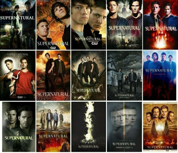 Supernatural Season 1 15 Poster Set Collection Bundle Sam Dean Etsy Supernatural Season 1 15 Poster Set Collection Bundle Sam Dean Etsy