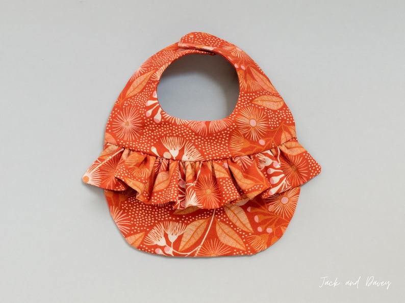 Baby Bib Pattern With Ruffle, Frill Girl Bib Pattern, Toddler and Baby ...