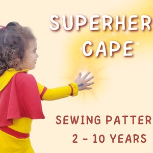 Kids Superhero Cape PDF Sewing Pattern - Etsy
