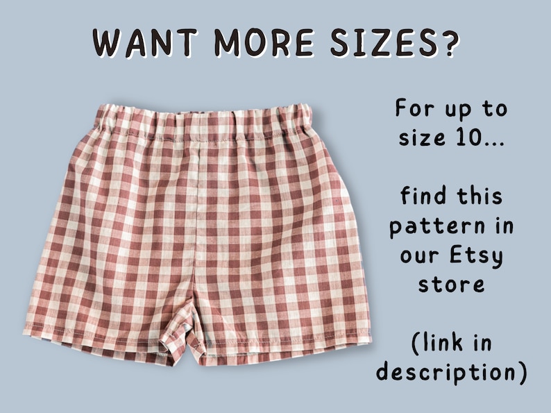 Baby and Toddler Shorts Pattern // Easy Baby Sewing Pattern, DIY patterns and supplies image 2
