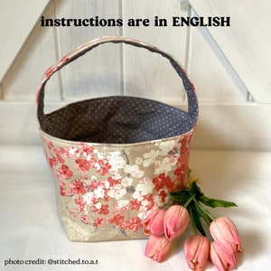 Springtime bag sewing pattern in English