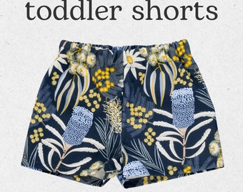 Baby Shorts Pattern // EASY Toddler Shorts, Baggy Shorts Pattern, Baby Sewing Pattern, Casual Shorts, Linen Shorts