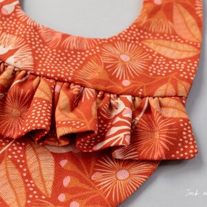 Baby Bib Pattern With Ruffle, Frill Girl Bib Pattern, Toddler and Baby ...