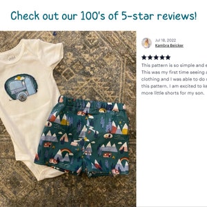 Baby and Toddler Shorts Pattern // Easy Baby Sewing Pattern, DIY patterns and supplies image 9