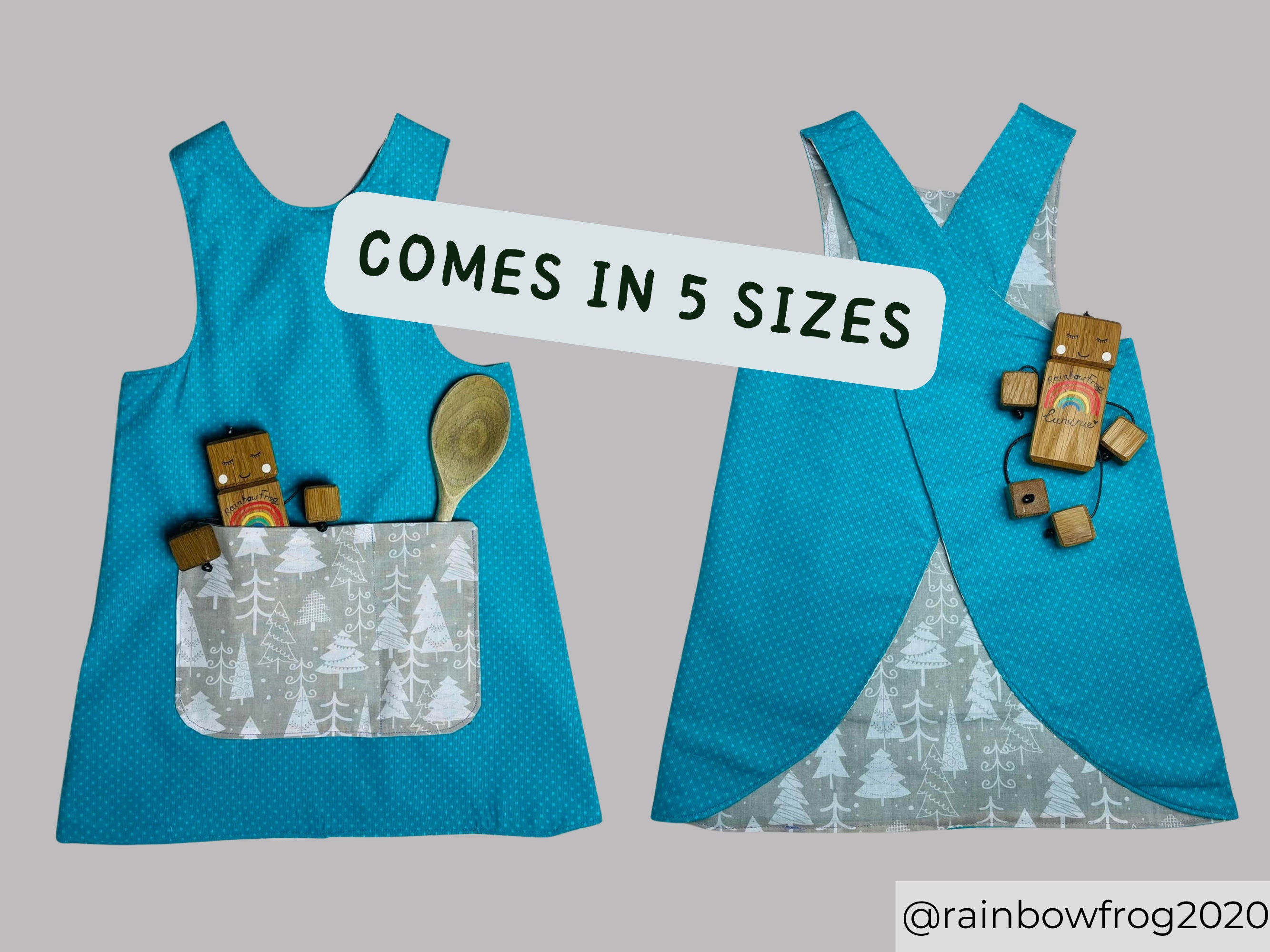 Cute Apron Pattern How to Make an Apron With Pockets Toddler Etsy