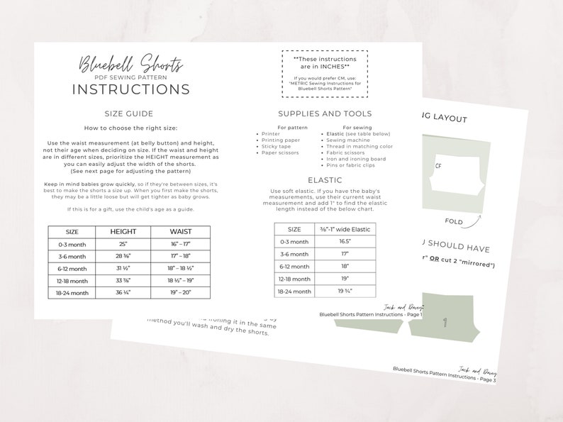 Snapshot of pattern instructions