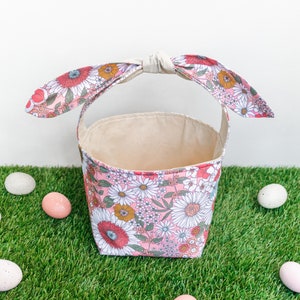 Large Easter Basket Sewing Pattern // Bunny Bag Pattern, Easter Bag Pattern for Egg Hunt