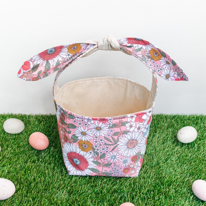Easter Basket for kids with bunny ears