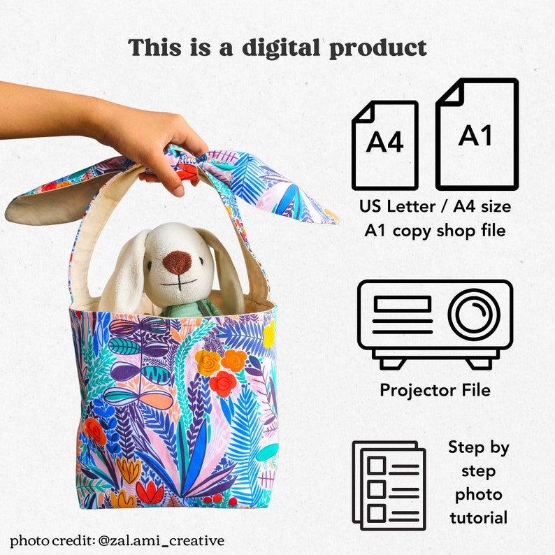 PDF pattern for Easter Basket