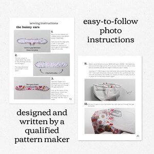 easy to follow instructions for fabric easter bag sewing pattern
