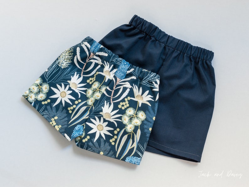 Toddler and baby shorts in multiple sizes
