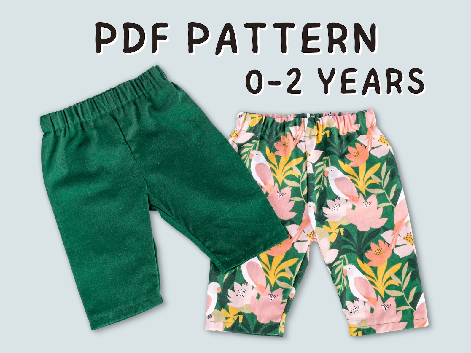 Pajama Pants Pattern for Babies and Toddlers Easy Pattern Etsy Australia