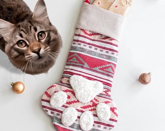 Paw Print Christmas Stocking Sewing Pattern