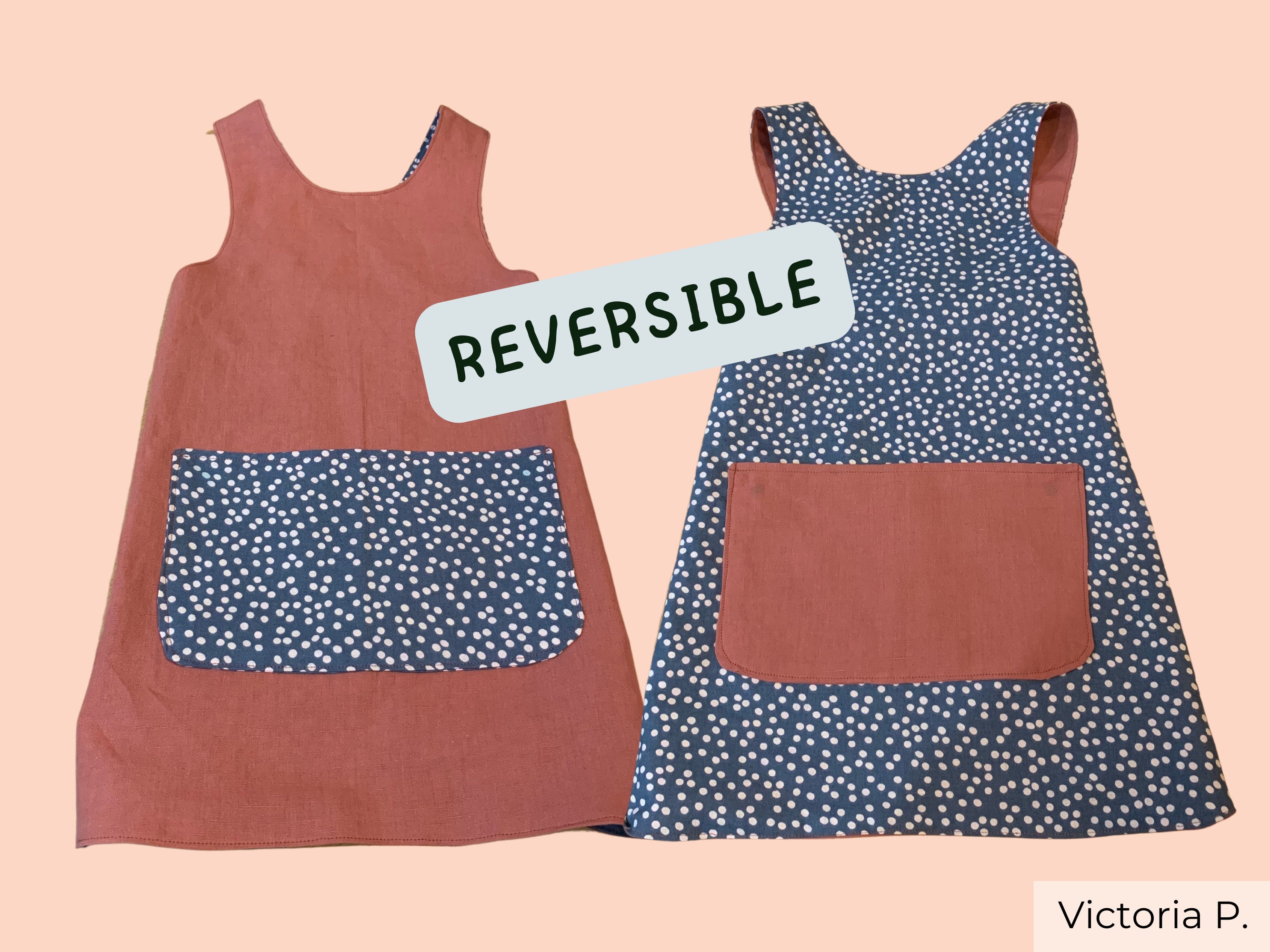 Cute Apron Pattern How to Make an Apron With Pockets Toddler Etsy