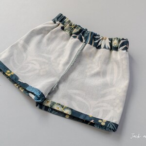 Inside out view of toddler shorts