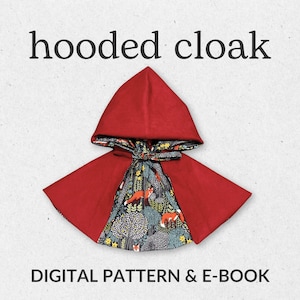 Kids Hooded Cloak PDF Sewing Pattern