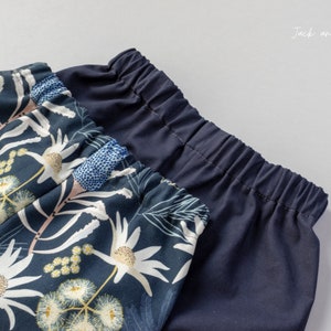Toddler shorts layered on top of each other