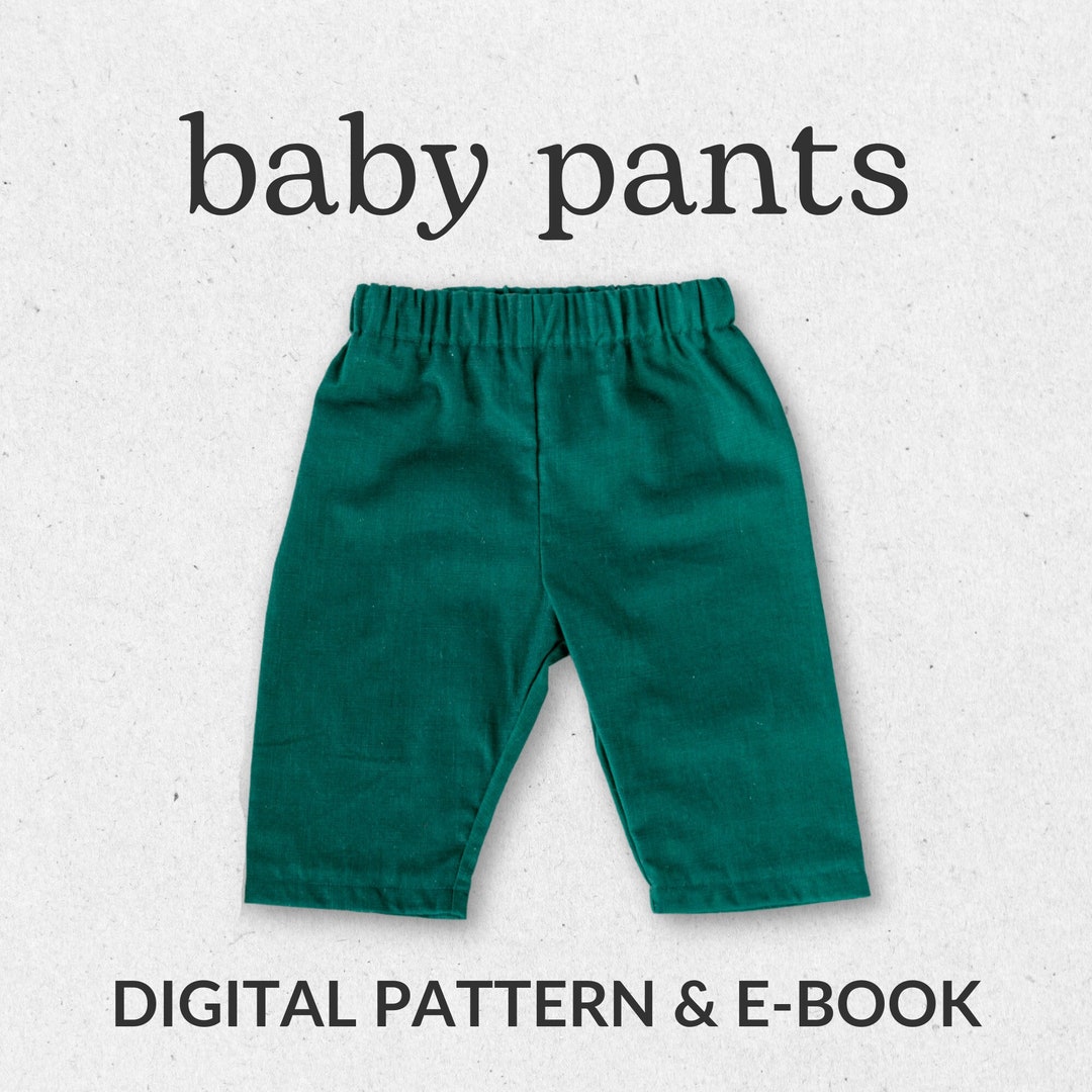 Baggy Pants Pattern, Gender Neutral Sewing Pattern, Boys Girls Elastic