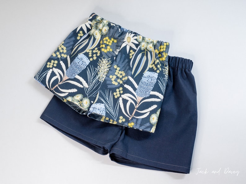 Various sizes of baby shorts