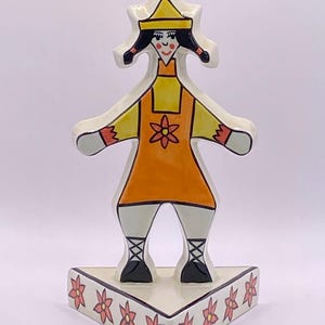 LORNA BAILEY Limited Edition Old Elgreave Pottery &#39;Party Girl&#39; Plaque Limited Edition - 40/250