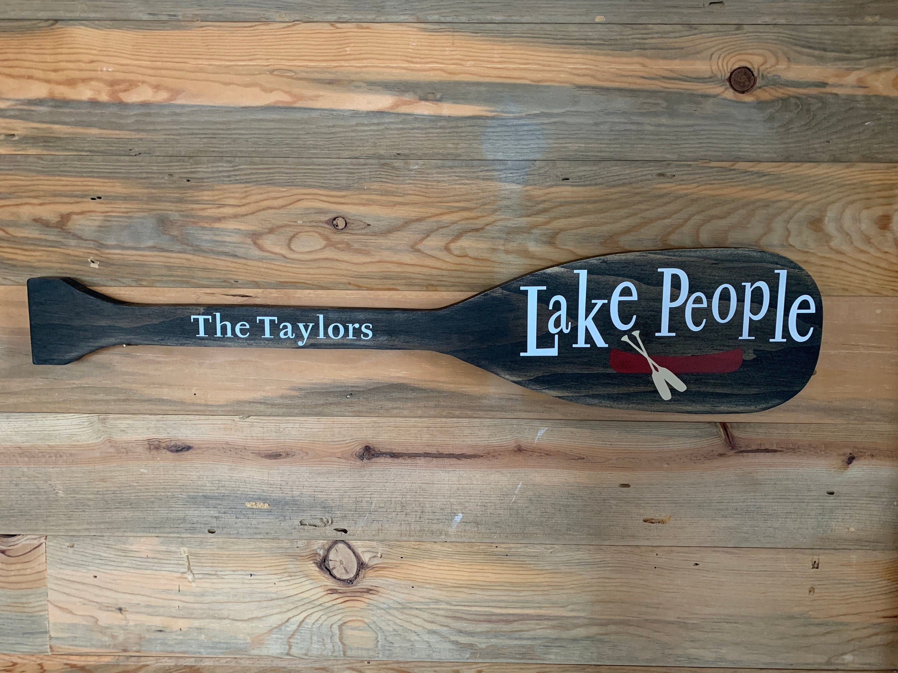 Canoe Paddle Sign/Boat Dock Sign/Personalized Paddle Sign/Lake Etsy