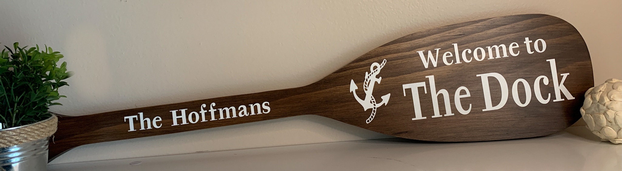 Canoe Paddle Sign/Boat Dock Sign/Personalized Paddle Sign/Lake Etsy