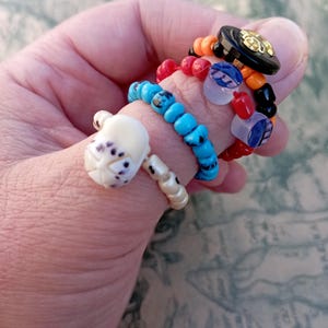 Quiet fidgetring Dermatillomania Trichotillomania Nailbiting Skin picking Discreet Stress relief Special needsgift animelover fan image 18