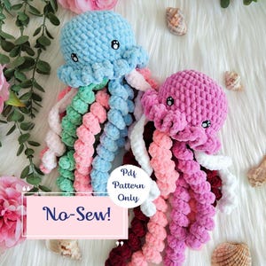 No-Sew Jellyfish crochet pattern - sea animals and creatures, beginner friendly amigurumi crochet tutorial