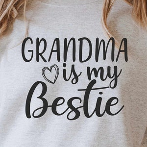 Vovó é minha melhor amiga Svg, camiseta randma Svg, Nana Life Svg, avó abençoada, avó, chá de bebê Svg, arquivo de corte para Cricut e Silhouette