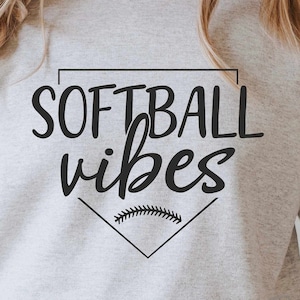 Softball Vibes Svg, Baseball mom svg, baseball shirt svg, softball mom svg, baseball life svg, Softball png for sublimation