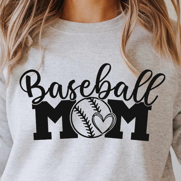 Mamá de béisbol Svg, Camisa de béisbol svg, Amor béisbol svg, Camisa de mamá de béisbol Svg, Mamá de béisbol png para sublimación, Cortar archivo para Cricut