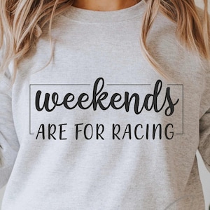 Weekends zijn voor racen svg, onverharde weg, sneeuwscooter, stock car, racen svg, dragracen svg, gesneden bestand voor Cricut en Silhouette