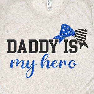 Daddy ist mein Held SVG, Vatertag SVG, Daddys Mädchen SVG, Polizist Tochter SVG, Cut File für Cricut und Silhouette