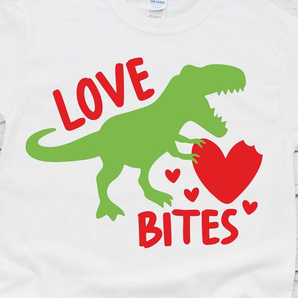 Love Bites Svg, Boy Valentines Svg, Funny Kids Valentines Day Shirt Svg