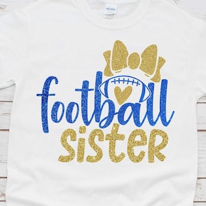 Football soeur Svg, Svg football, petite soeur plus grande chemise des fans, Svg le jour du match, football Sis Svg, fichier de coupe pour Cricut et Silhouette