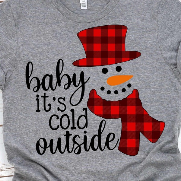 Baby It's Cold Outside Svg, Christmas Svg, Winter T Shirt Svg, winter svg