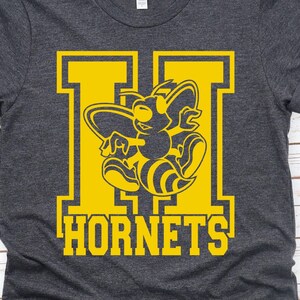 Hornet svg, Hornets svg, Hornets School Spirit Svg Cricut File, Hornet Clipart, Diseño de camiseta, Hornet Team Mascot Svg